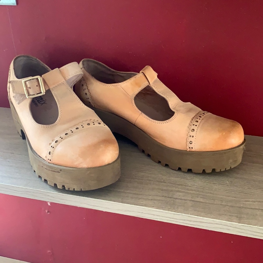 Teemix vintage mary jane platforms